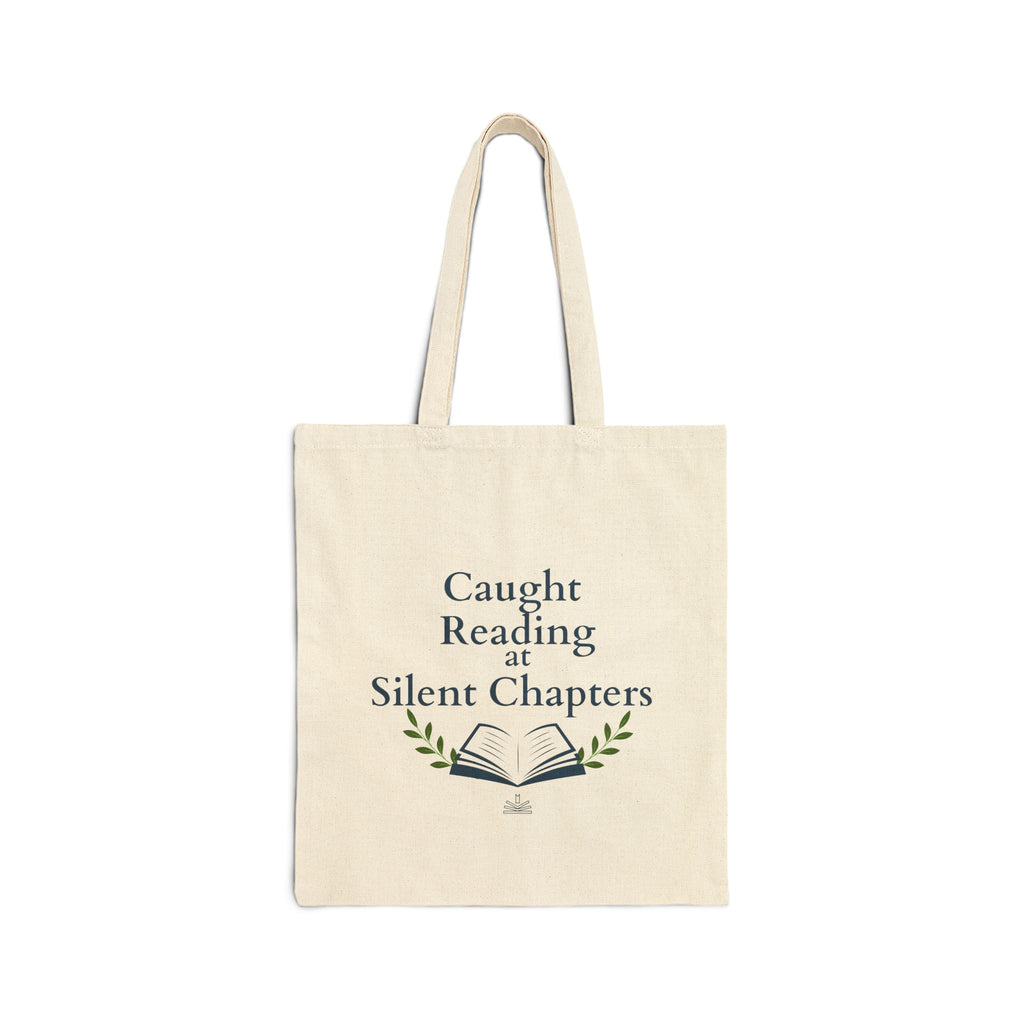 Tote Bag — “Caught Reading at Silent Chapters”