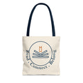 Read • Connect • Belong Canvas Tote Bag — Book Club Library Tote