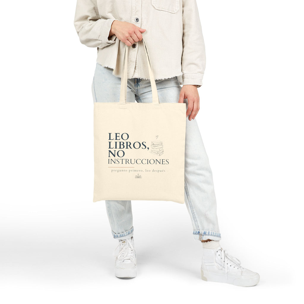 Tote Bag — "Leo: Libros, No Instrucciones"