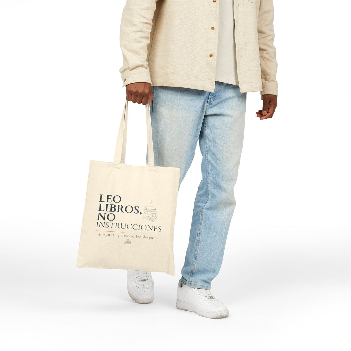 Tote Bag — "Leo: Libros, No Instrucciones"